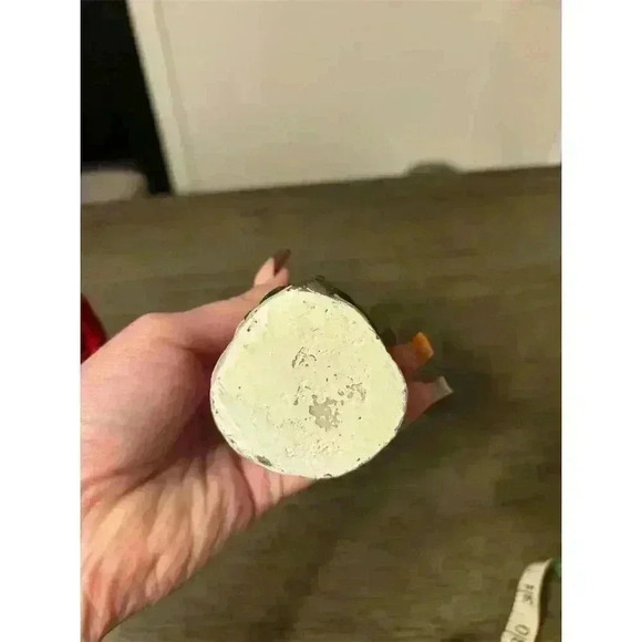 Vintage Set of 3 tall Santa Folk Art Wax Holiday Candles Christmas - Picture 6 of 8